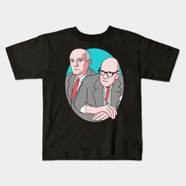 Philosophy Team - Adorno and Horkheimer Kids T-Shirt by isstgeschichte